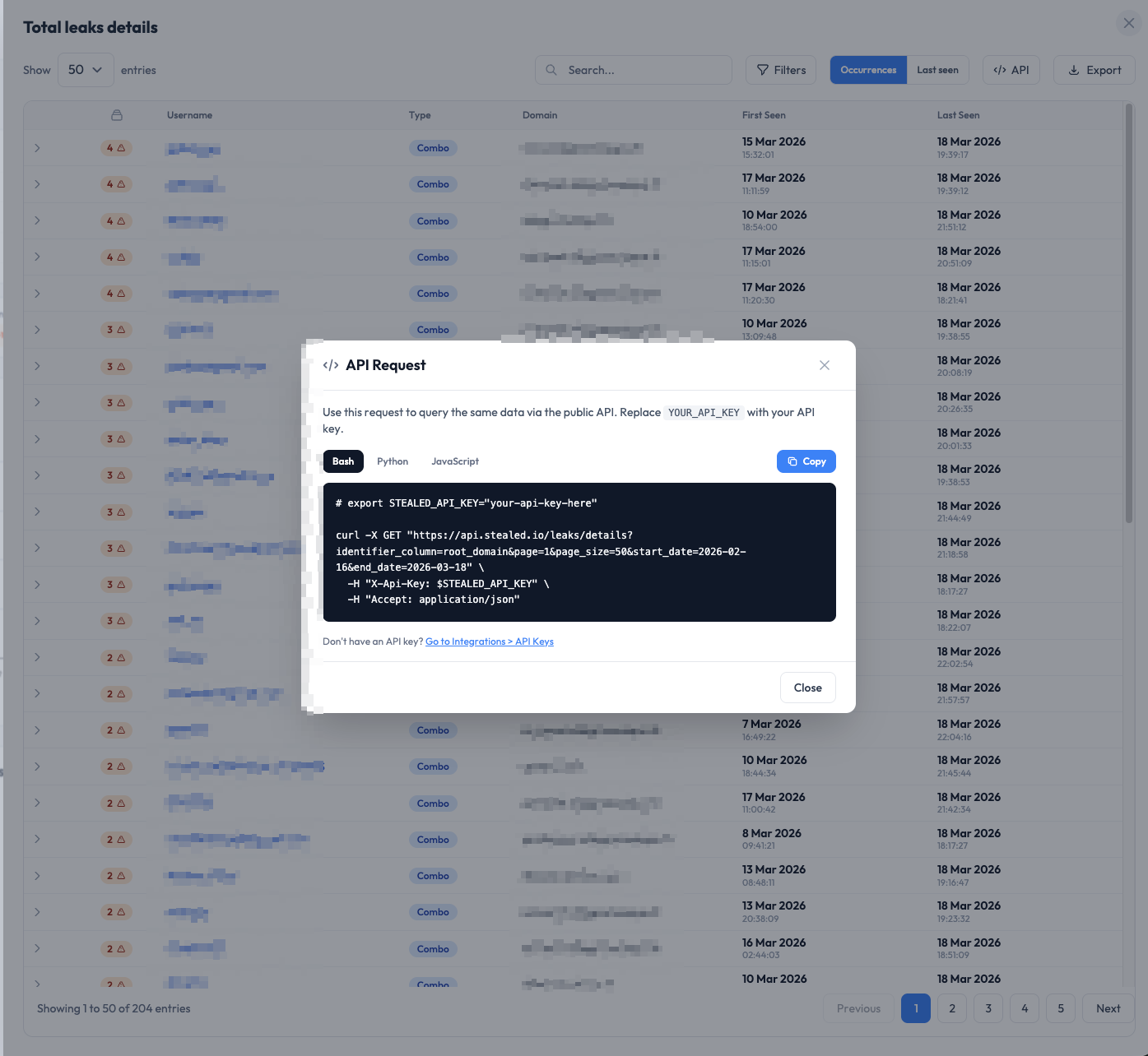 Génération automatique des appels API