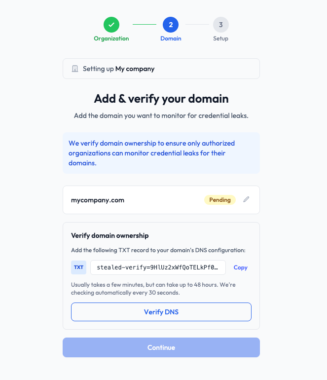 Onboarding guidé